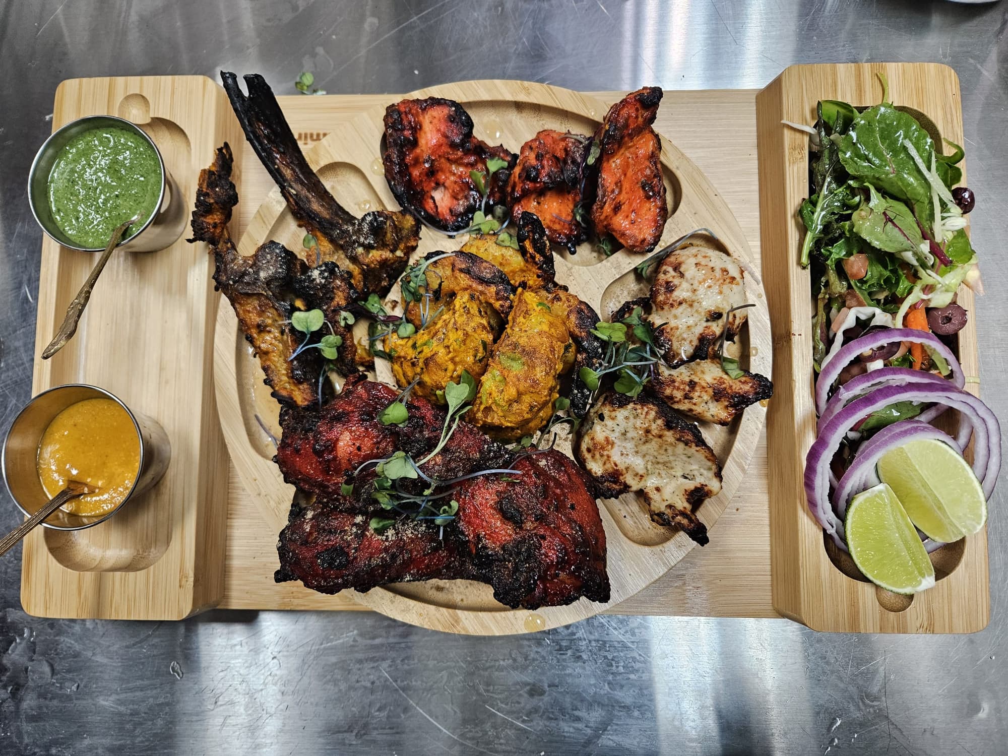 Freshly prepared Indian dish at Jashn